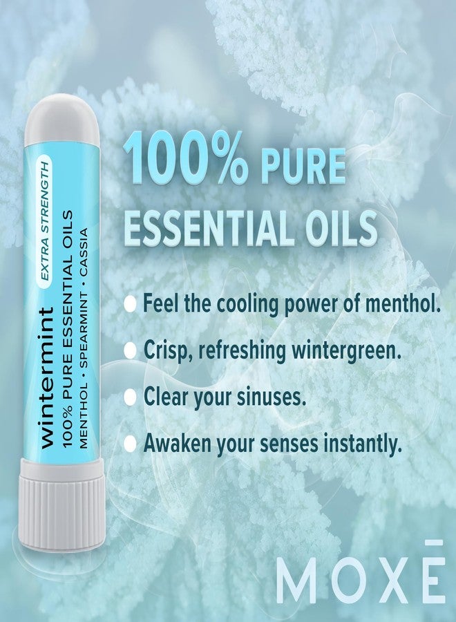 MOXE MOXĒ Extra Strength Wintermint Nasal Inhaler | Powerful Menthol & Wintergreen for Sinus Relief & Clear Breathing | Made in The USA | Maximum Strength Aromatherapy for Instant Refreshment - Image 4